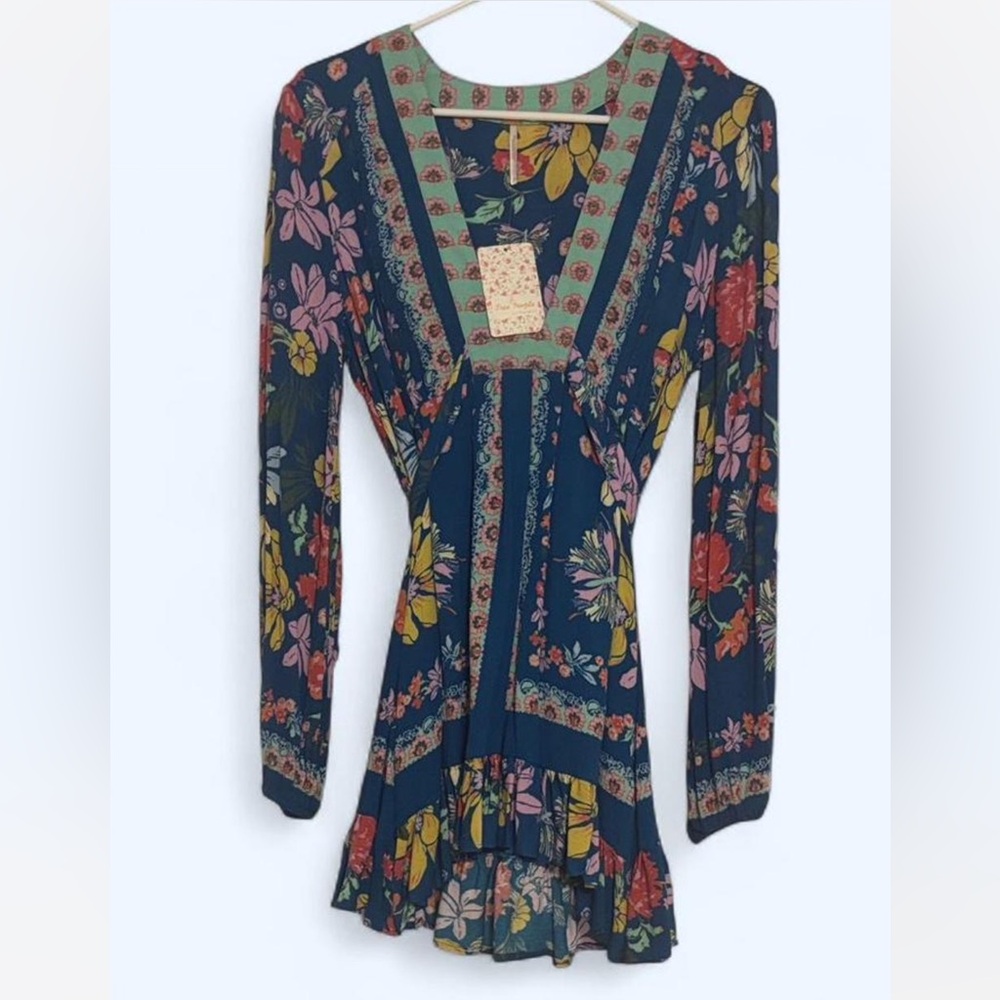 Free People Boho Floral Tunic NWT - Picture 3 of 10